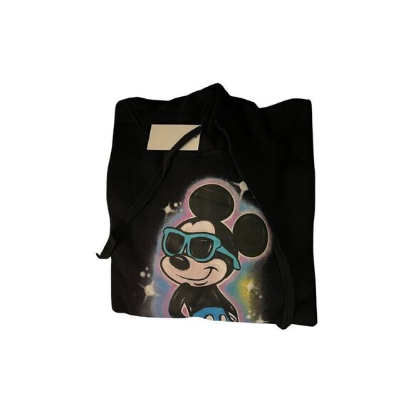 Black Disney Mickey Mouse Hoodie Sweatshirt - Picture 8 of 10